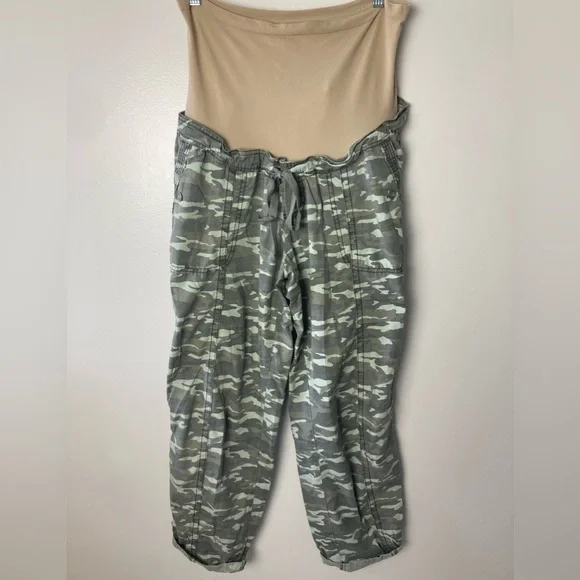 Motherhood Maternity Camo Pants Over the Belly Size Large - Picture 1 of 9